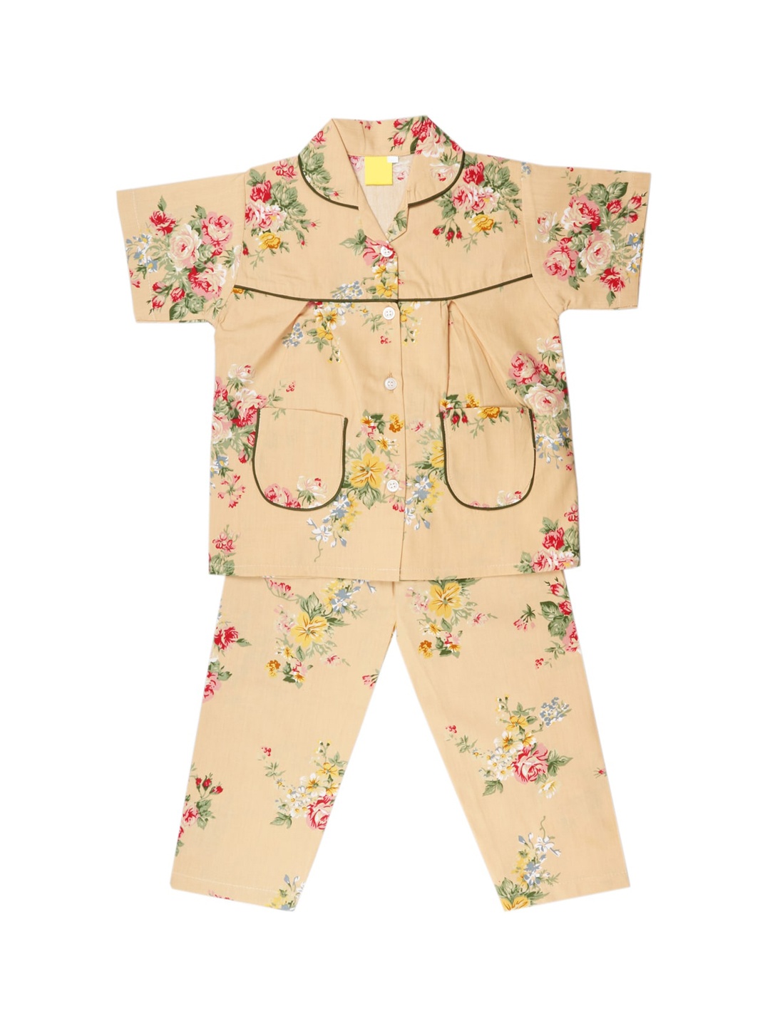

Wish Karo Girls Cream-Coloured Printed Night Suit