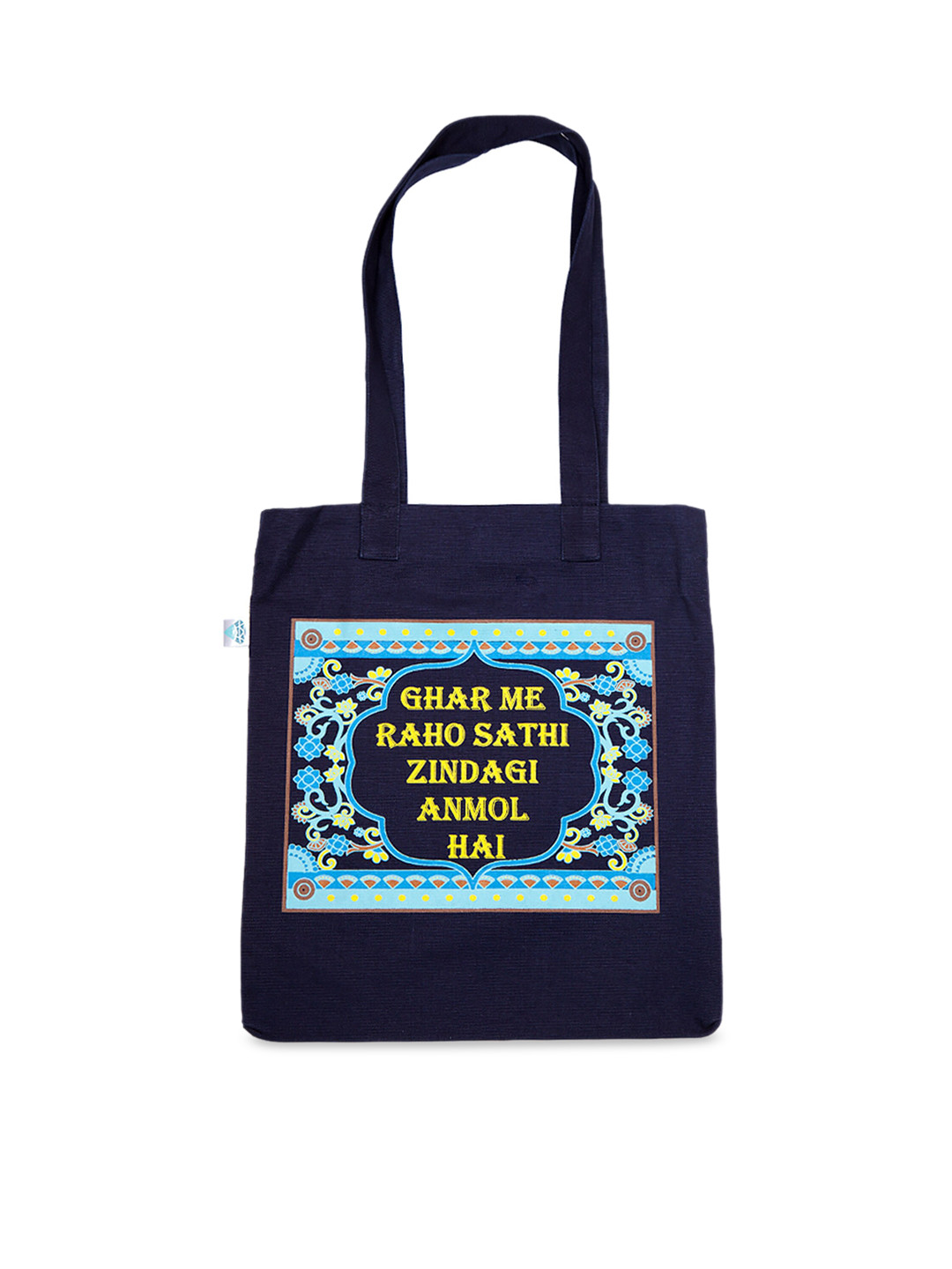 

Voylla Navy Blue Printed Shoulder Bag