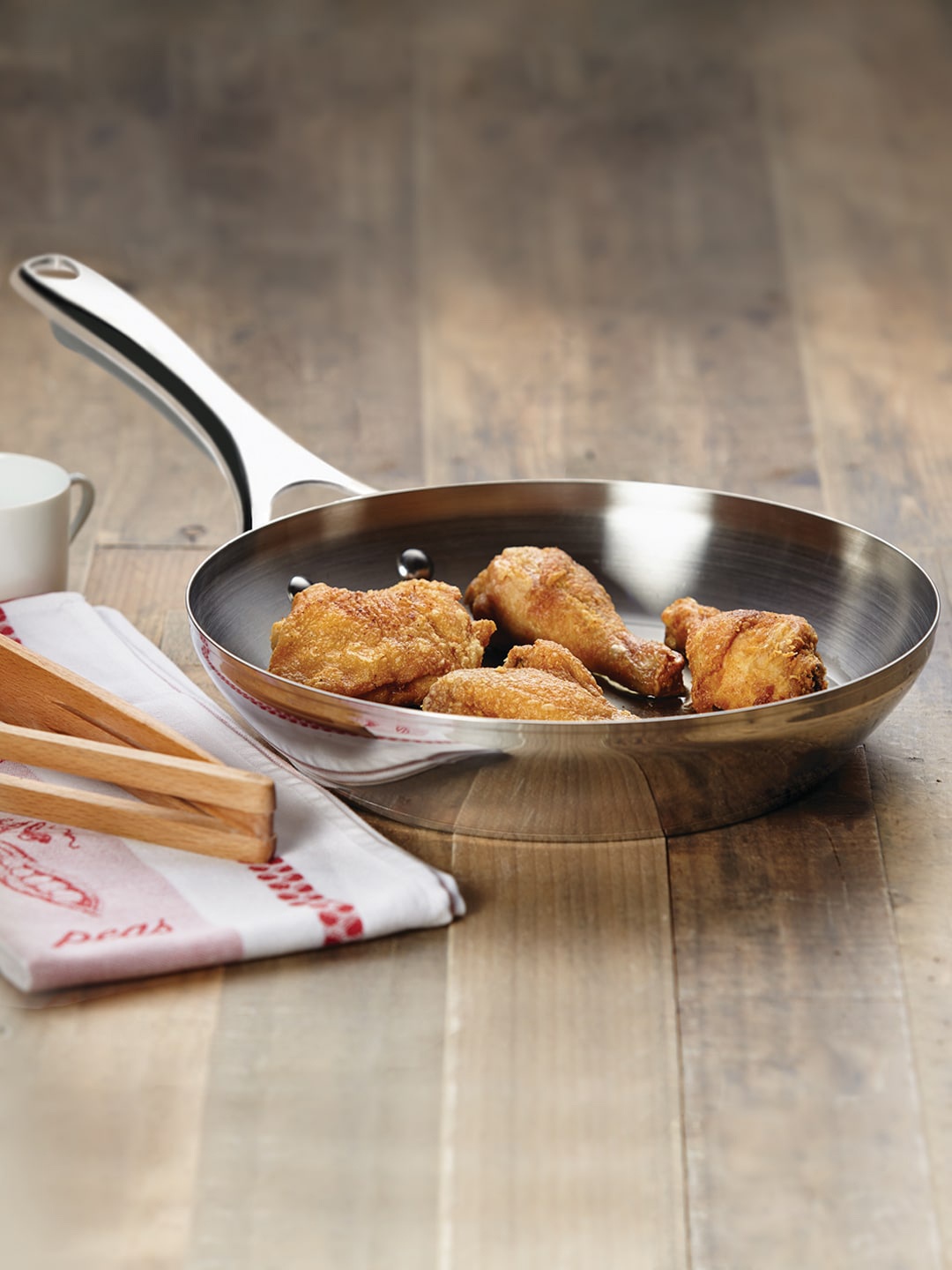 Meyer Silver-Toned Select Stainless Steel Fry pan (Induction & Gas Compatible) 28cm