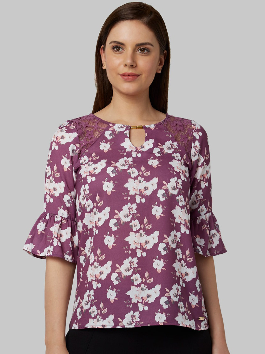 

Park Avenue Woman Women Purple Printed Top