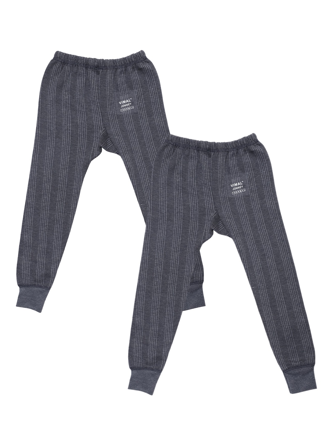 

VIMAL JONNEY Kids Pack of 2 Thermal Bottoms, Charcoal