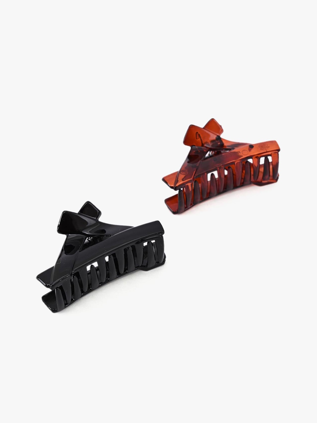 

BuckleUp Set Of 2 Brown & Black Claw Clip