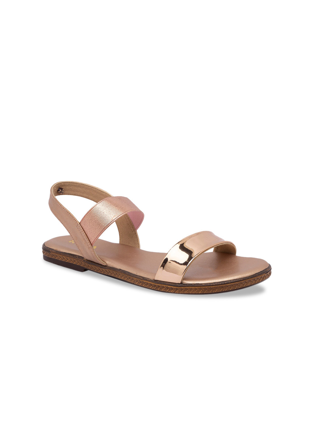 

Rocia Women Rose Gold Embellished Open Toe Flats