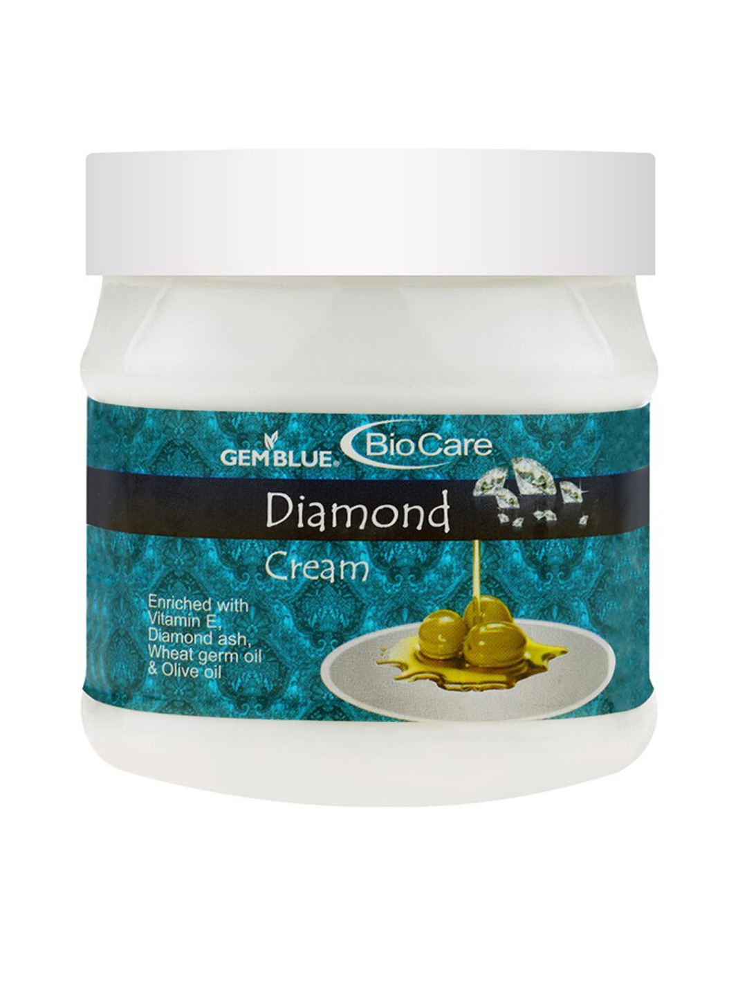 GEMBLUE BioCare Moisturising Diamond Face & Body Cream 500ml, White
