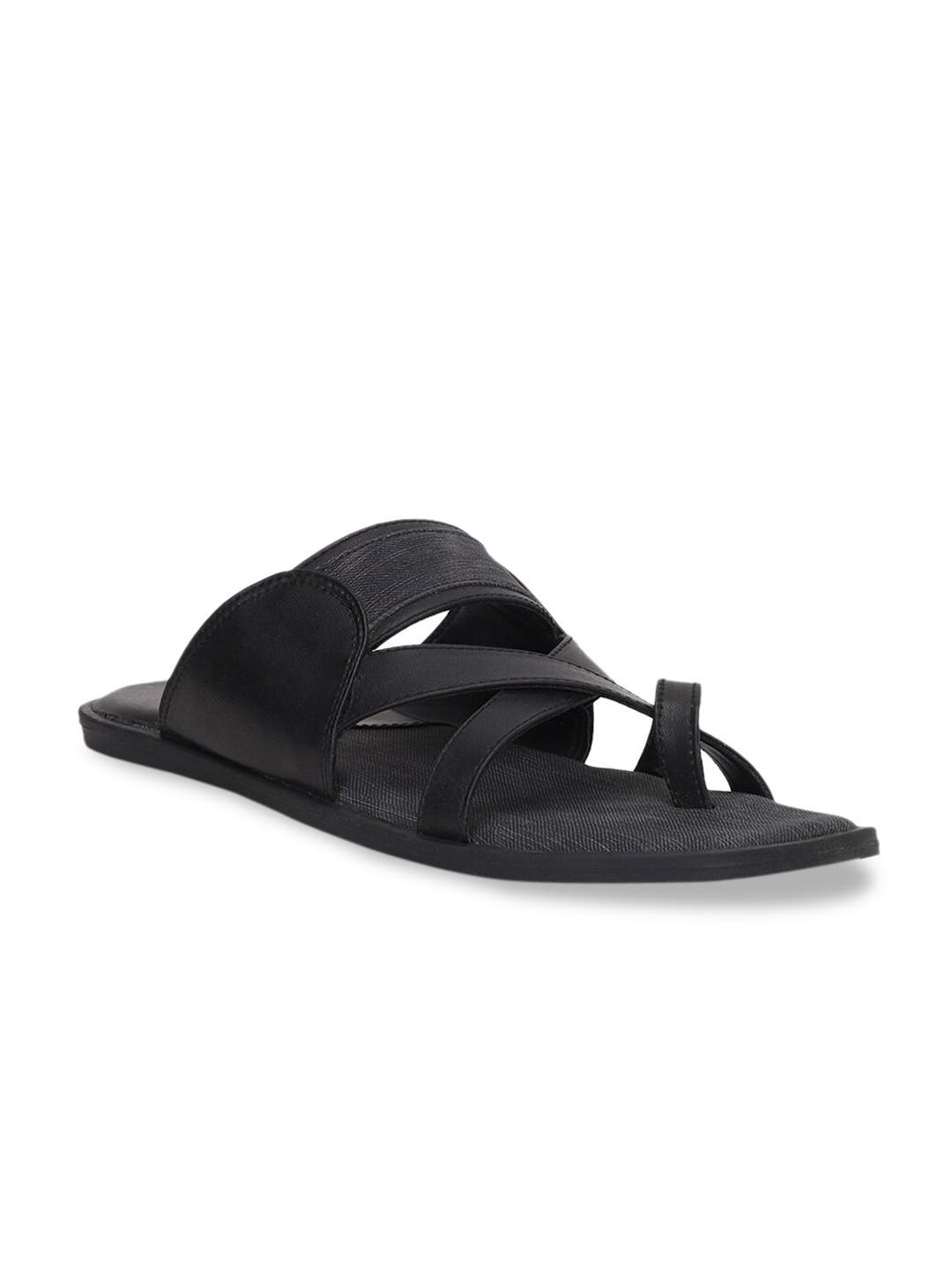 

Bata Men Black Comfort Sandals