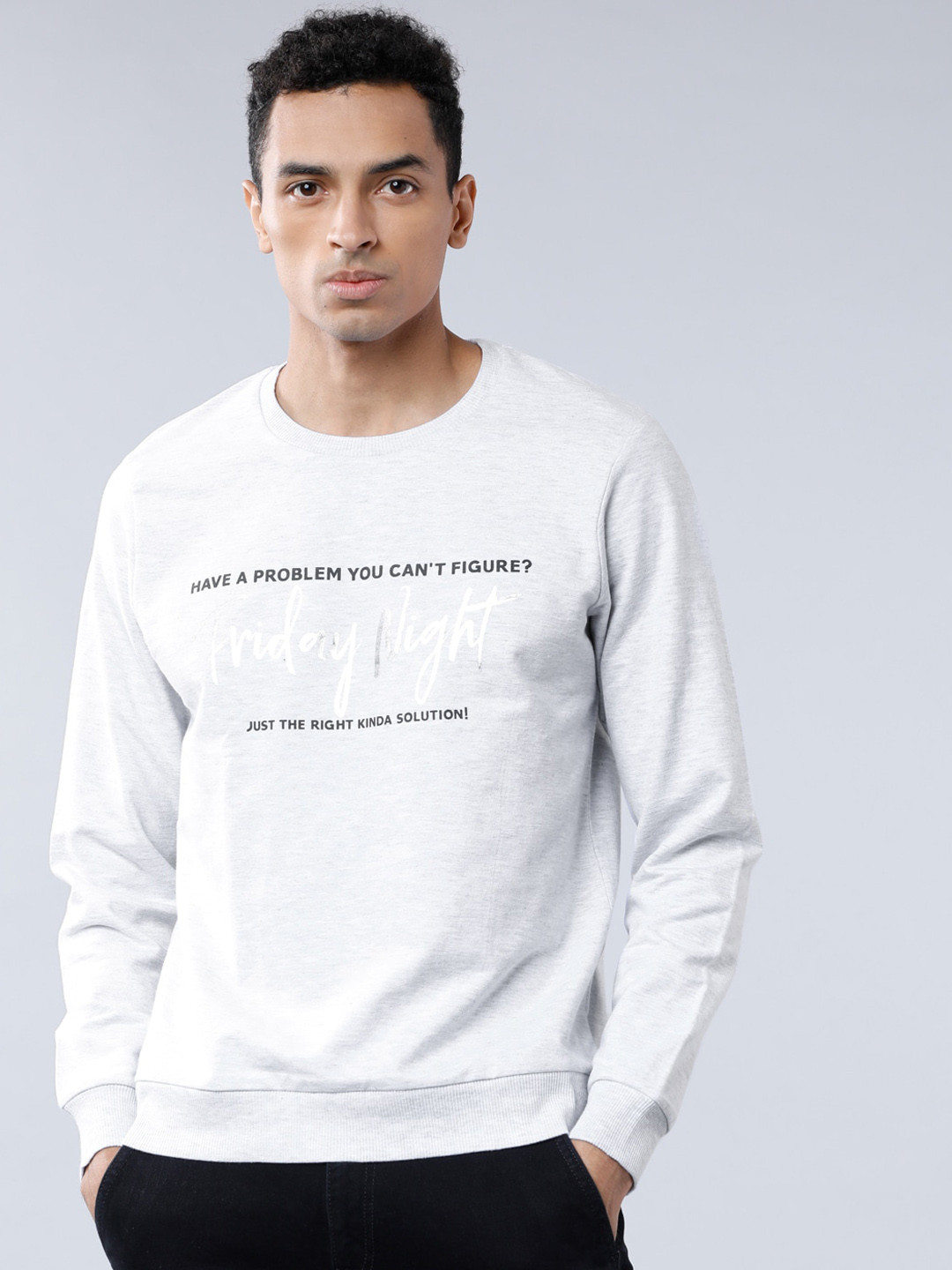 

HIGHLANDER Men Grey Printed Sweatshirt