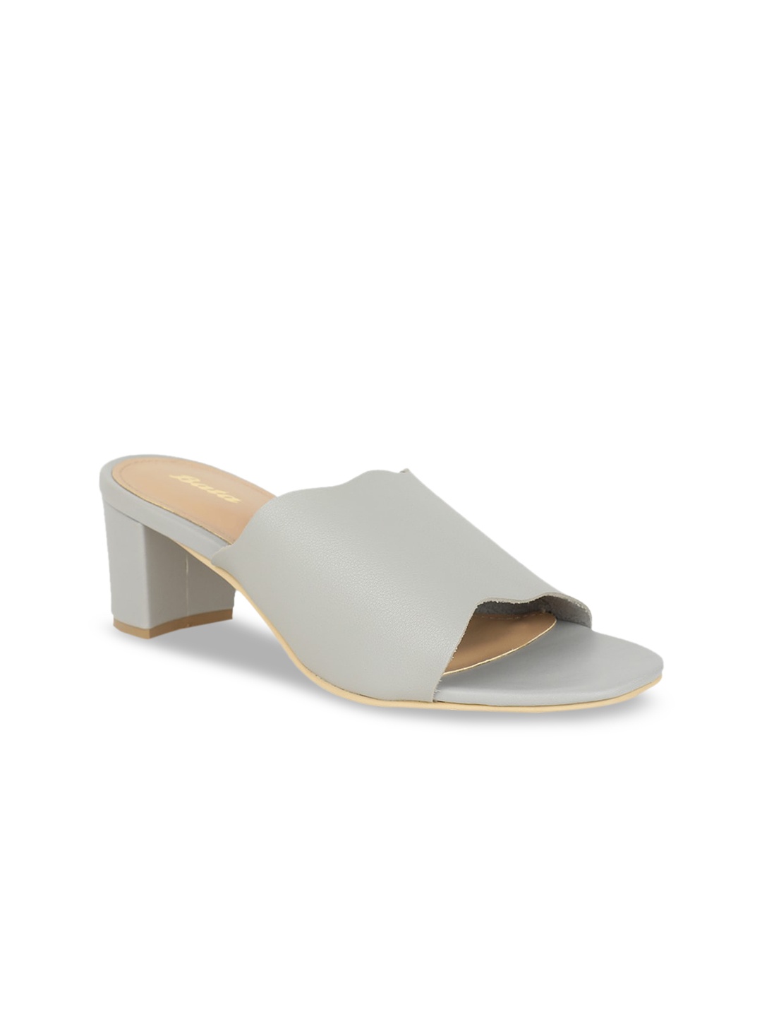 

Bata Women Grey Solid Mules