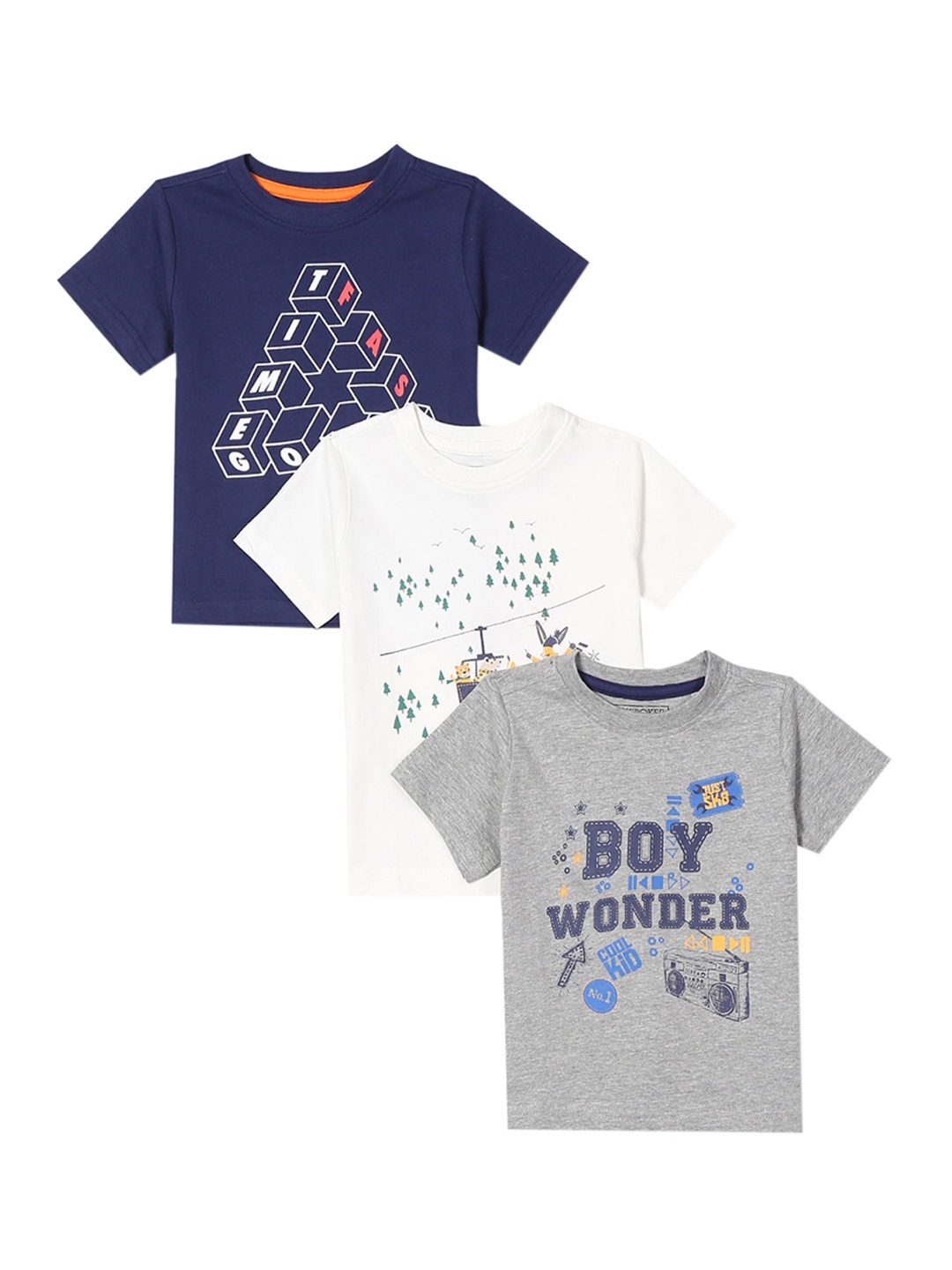 

Cherokee Boys Assorted Printed Round Neck T-shirt