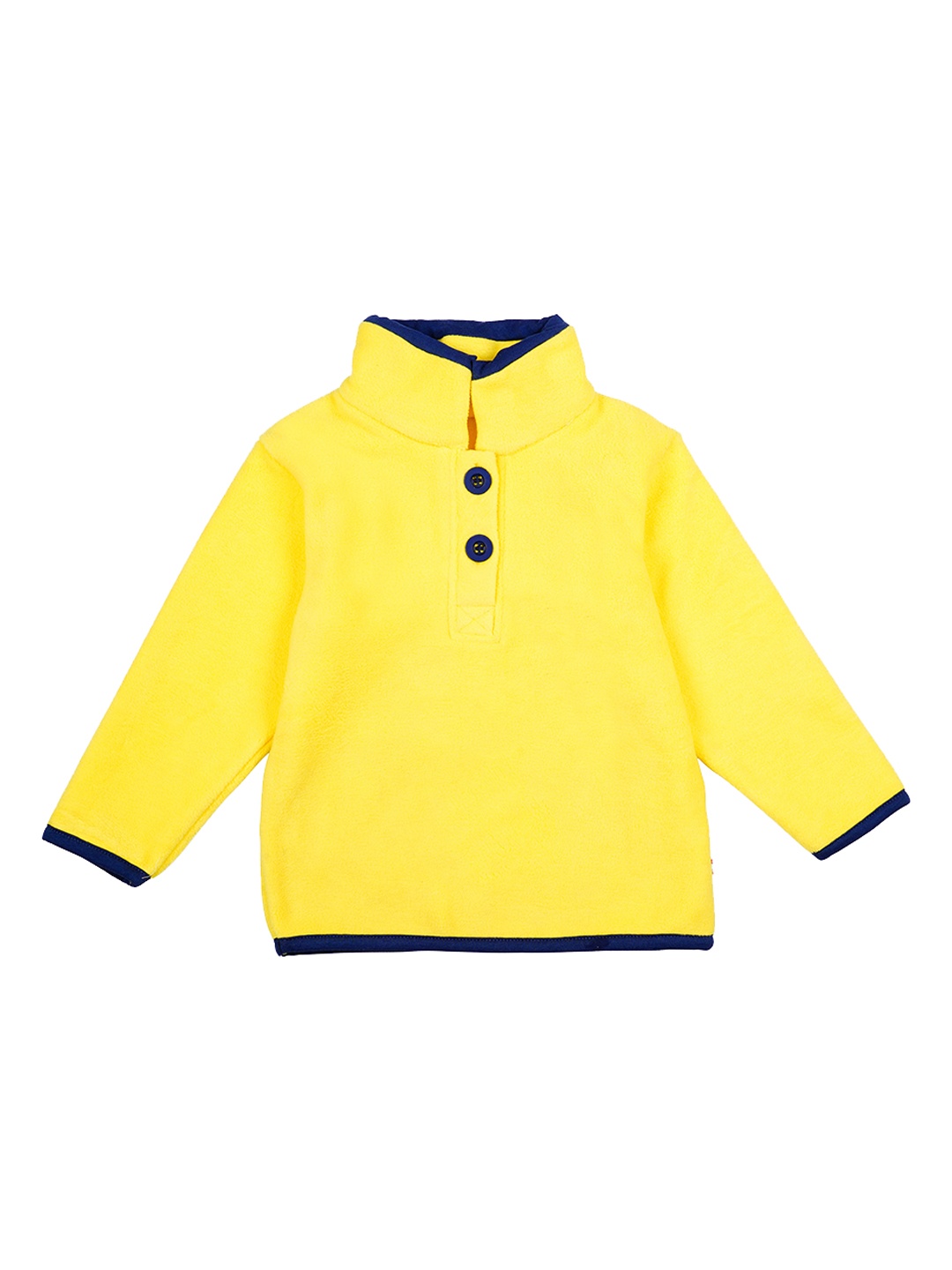 Nino Bambino Kids Yellow Solid Sweatshirt