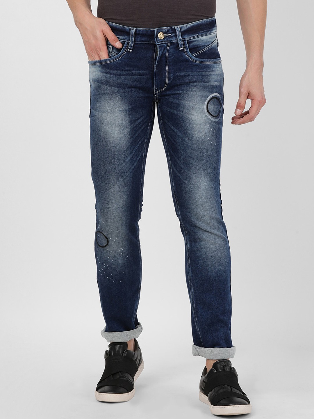 

Llak Jeans Men Blue Skinny Fit Mid-Rise Clean Look Jeans