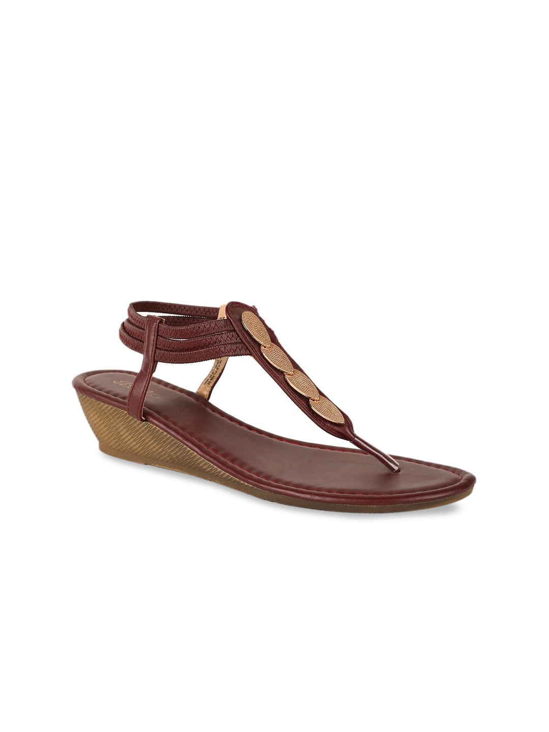 

Bata Women Maroon Solid Wedges