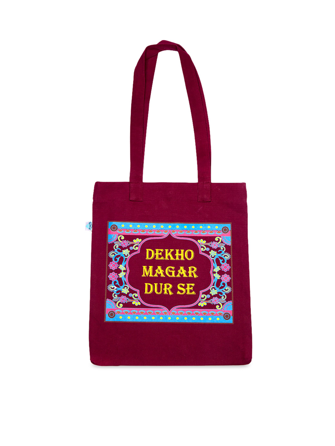 

Voylla Unisex Maroon Printed Tote Bag