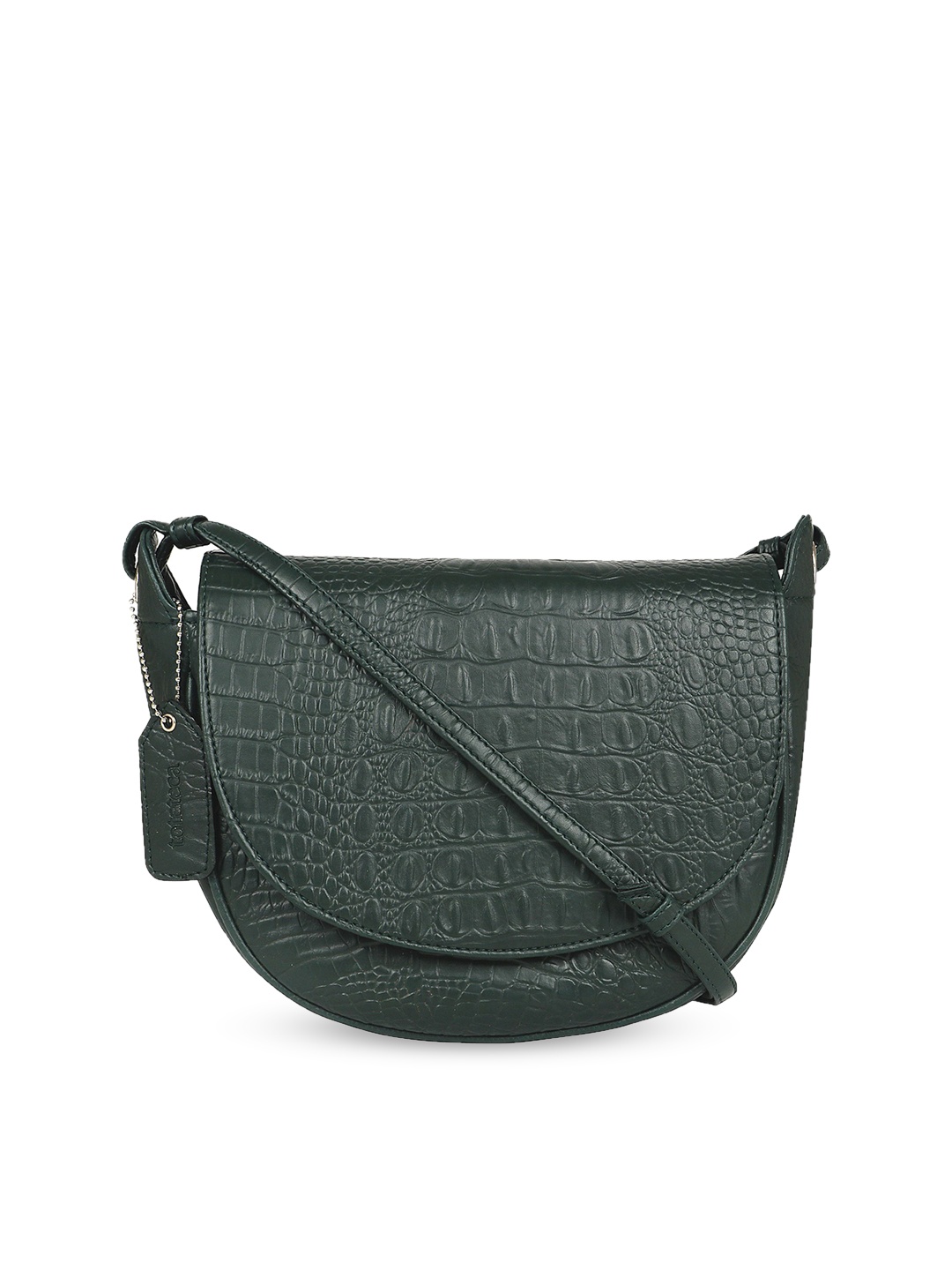 

Toteteca Green Textured Sling Bag