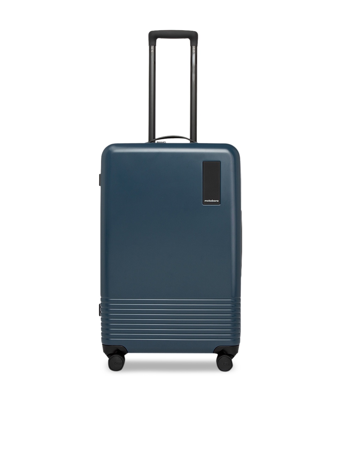 

MOKOBARA Unisex Blue Textured Trolley Bag, Navy blue