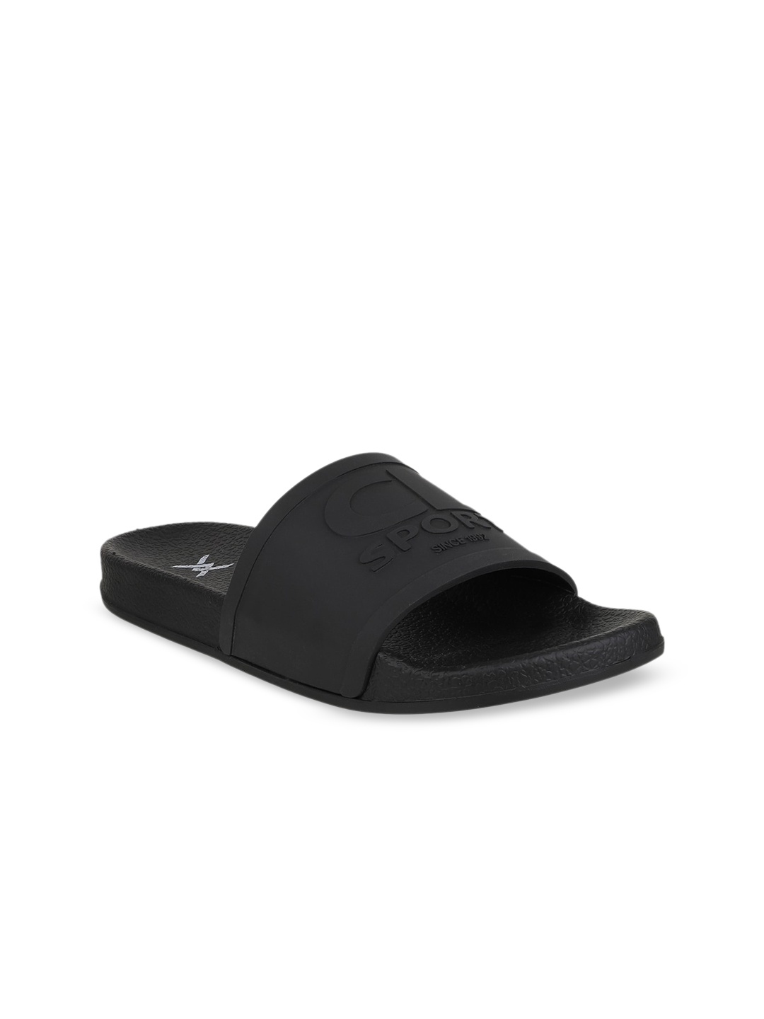 

Carlton London sports Women Black Solid Sliders