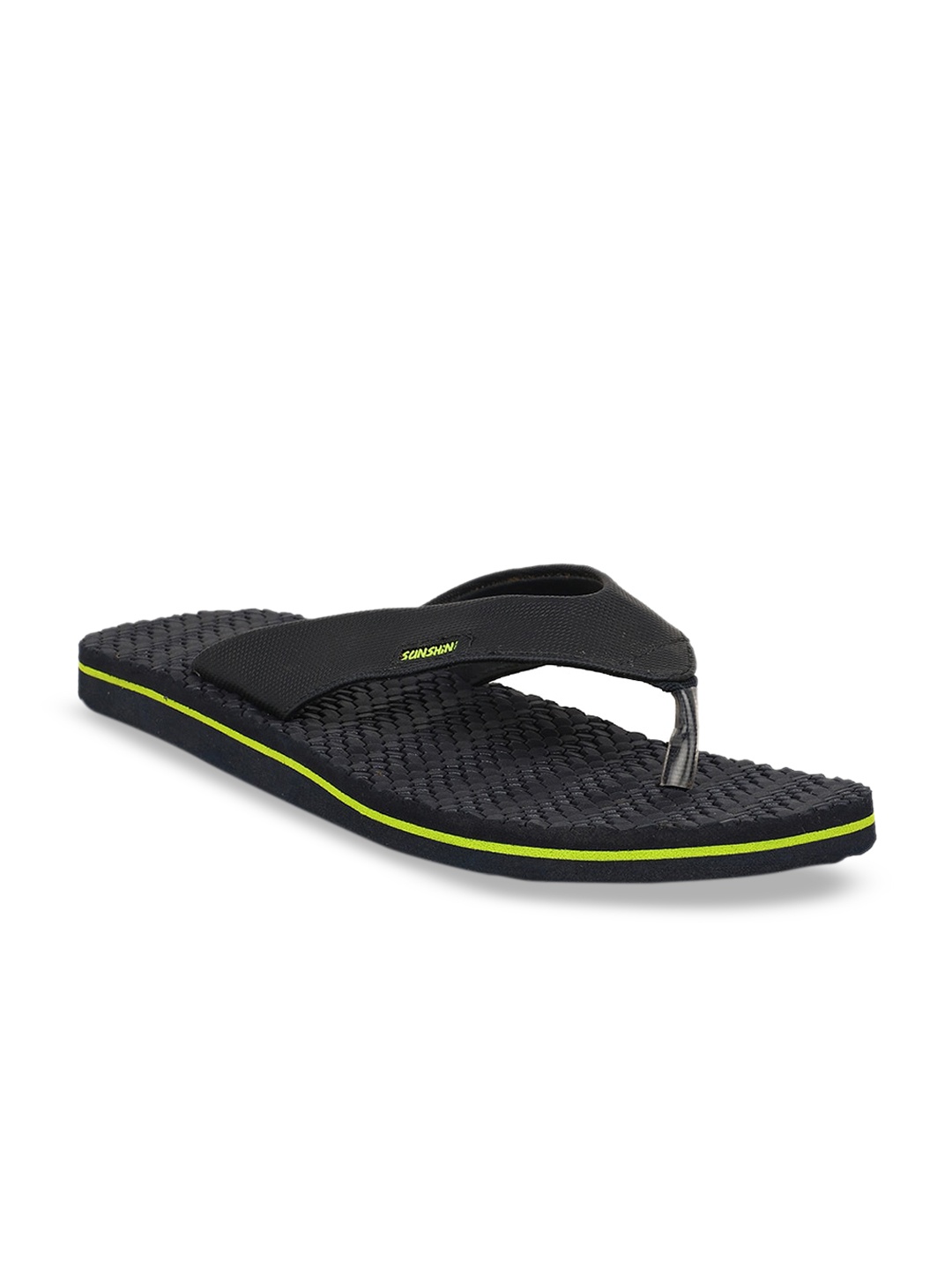 Bata Men Black Solid Thong Flip-Flops