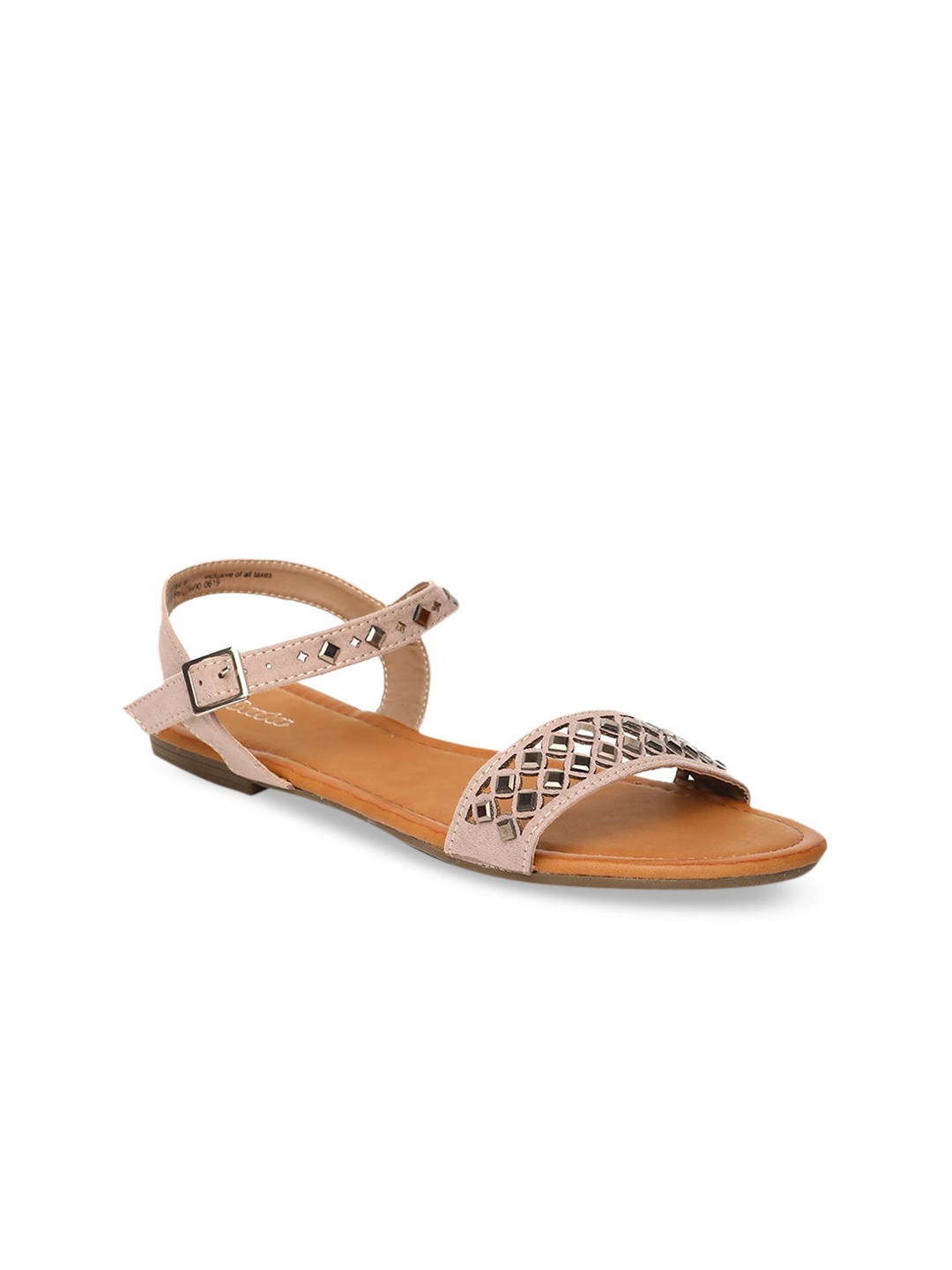 Bata Women Pink Open Toe Flats