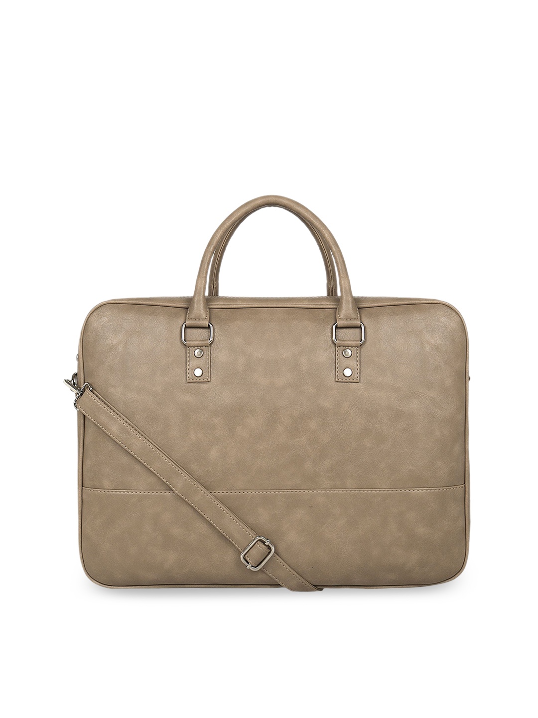 

Toteteca Unisex Beige Textured Laptop Bag