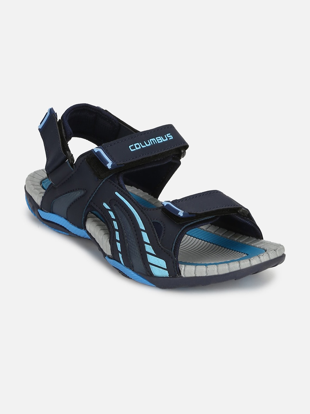 

Columbus Men Navy Blue & Black Sports Sandals