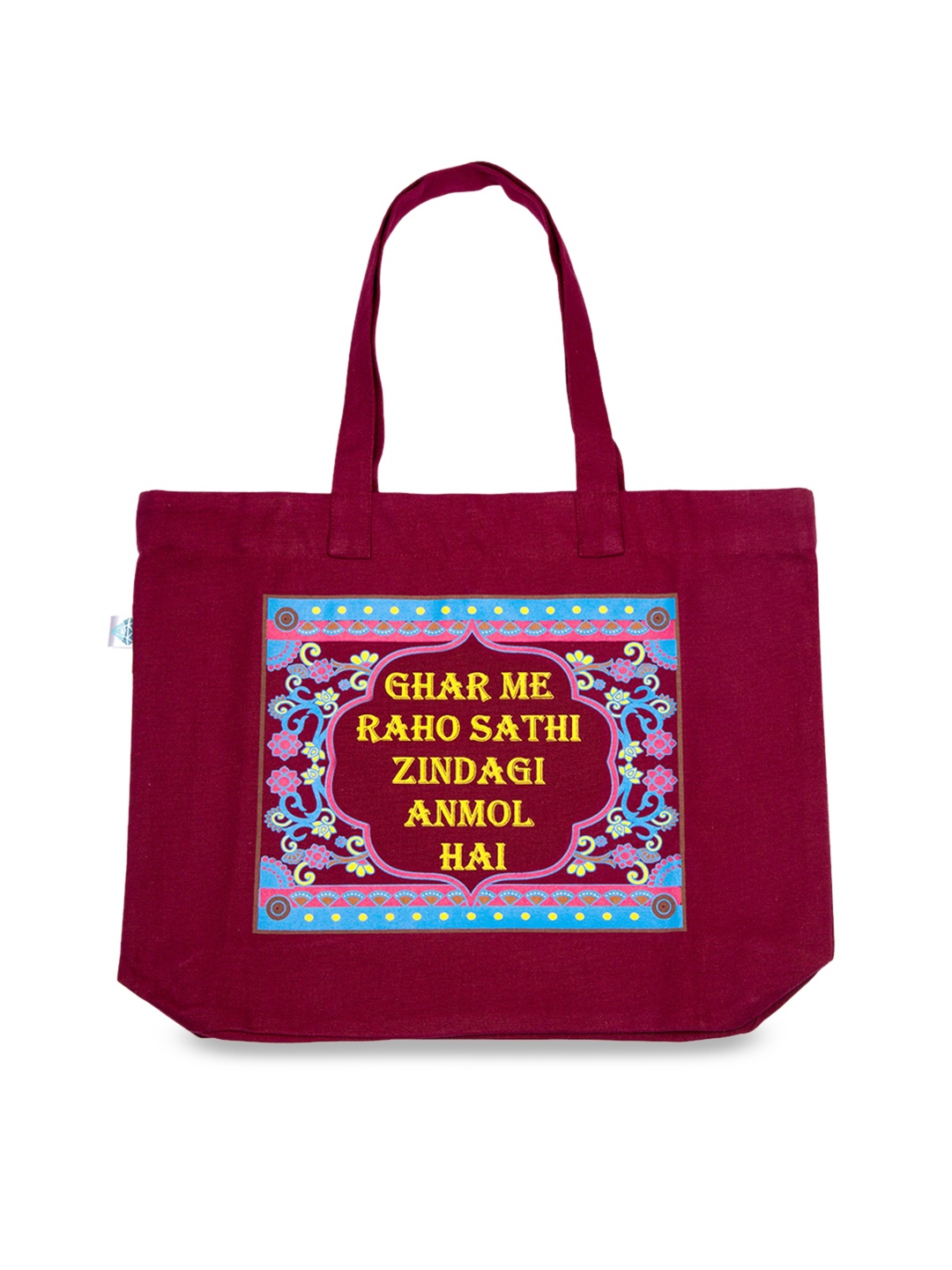 

Voylla Red Printed Tote Bag