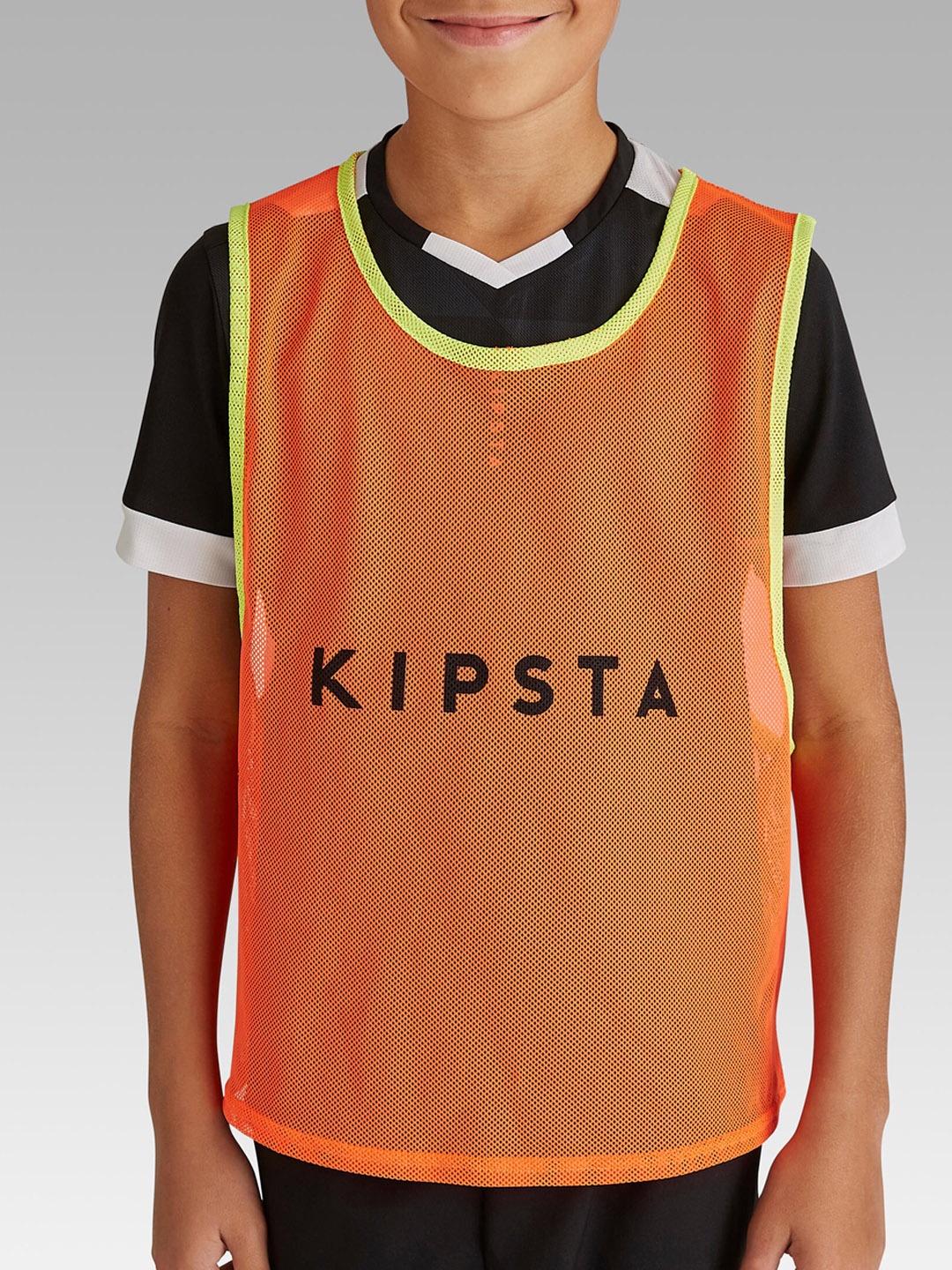 

Kipsta By Decathlon Kids Orange Printed Round Neck T-shirt