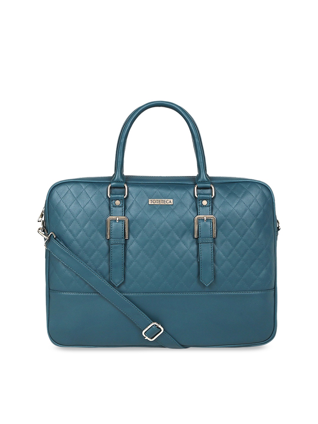 

Toteteca Unisex Blue Textured Laptop Bag