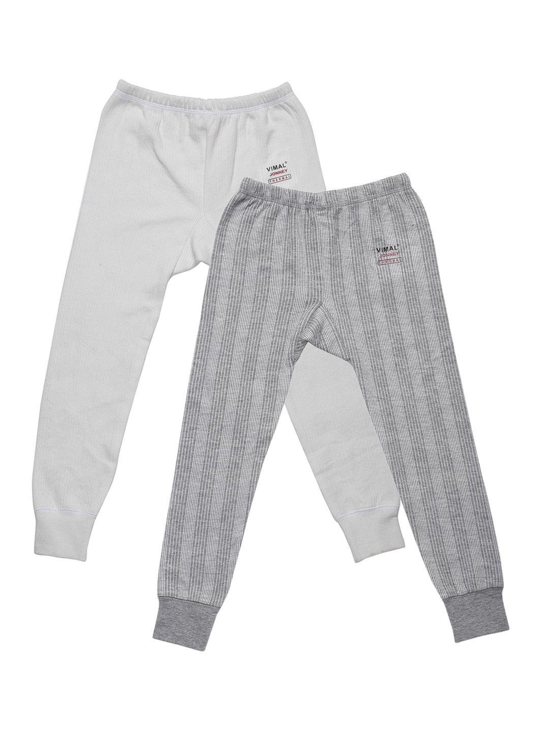 

VIMAL JONNEY Kids Pack of 2 Thermal Joggers, Grey