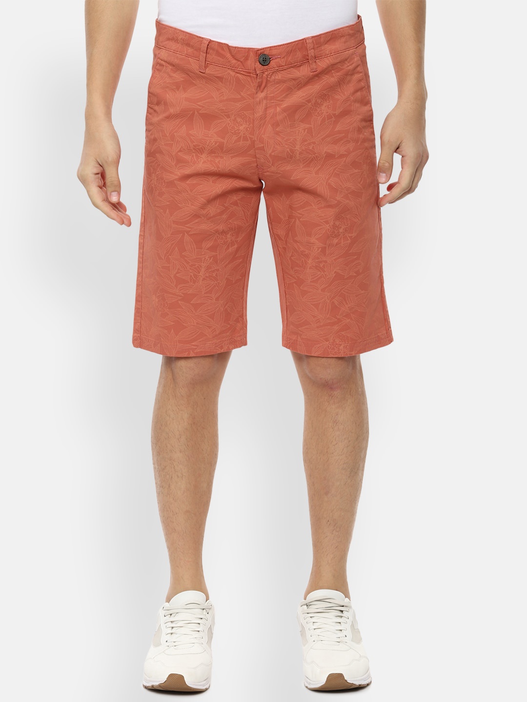 

Van Heusen Sport Men Orange Printed Regular Fit Regular Shorts