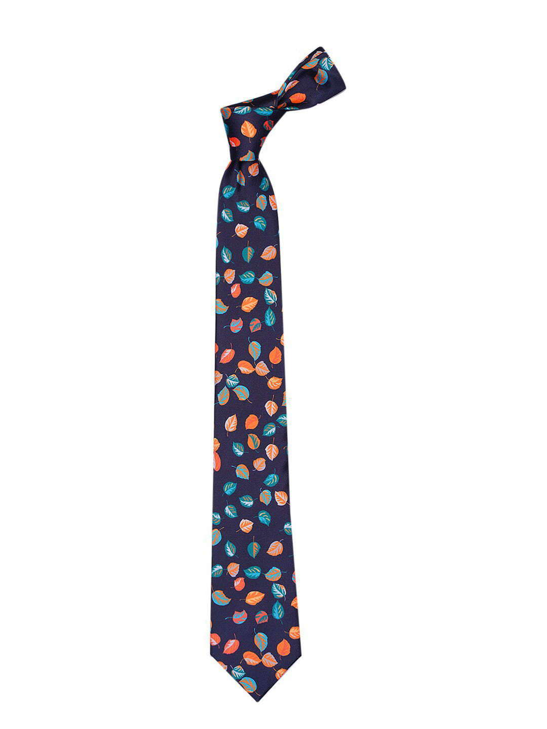 

Tossido Men Navy Blue Printed Broad Tie