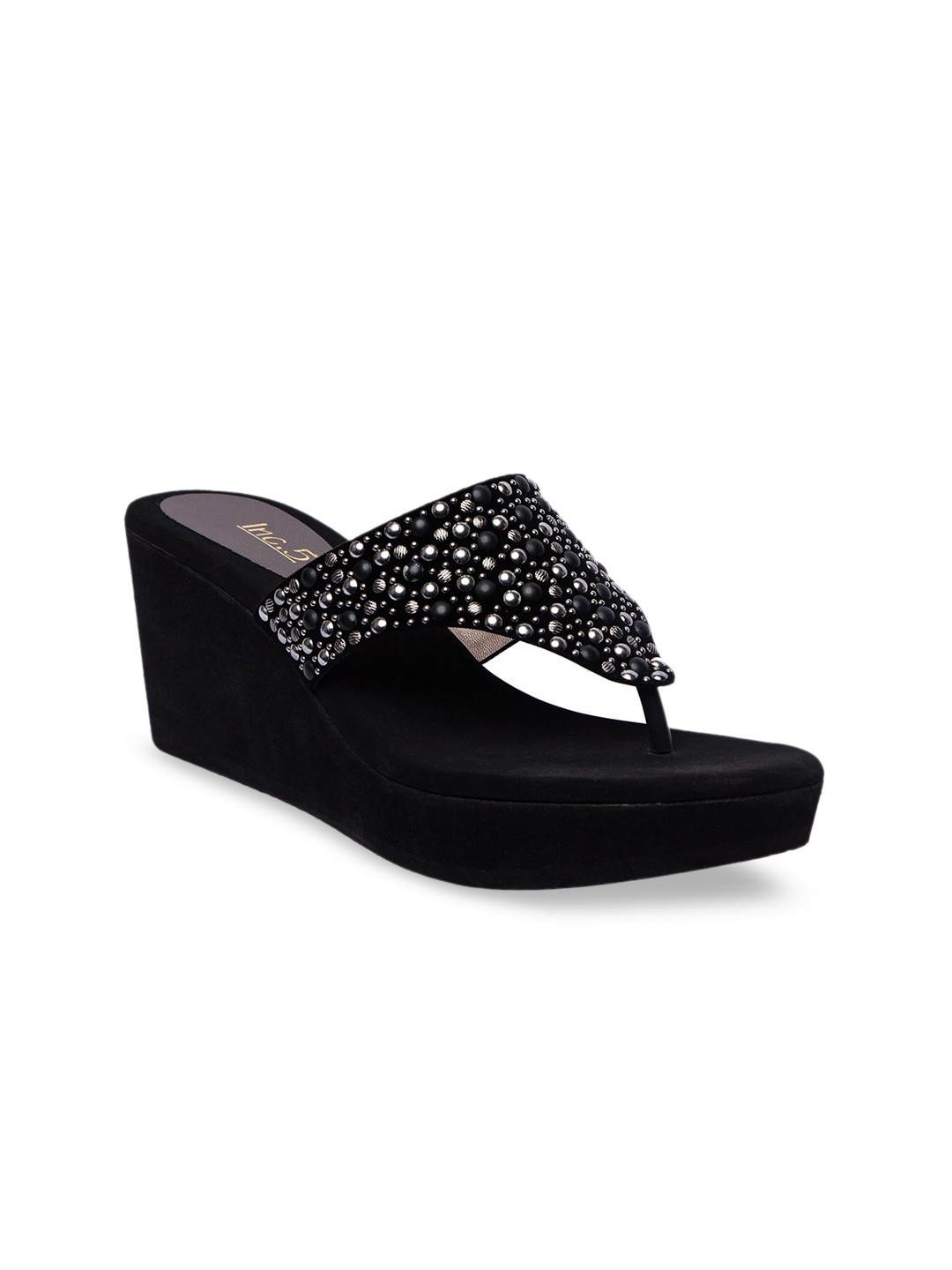 

Inc 5 Women Black Embellished Sandals