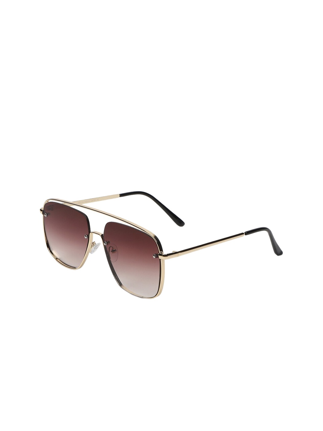 

FOREVER 21 Women Brown Lens & Gold-Toned Aviator Sunglasses 39421002