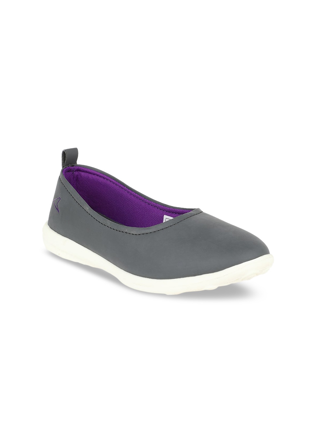 

Power Women Grey Slip-On Solid Slip-On Sneakers