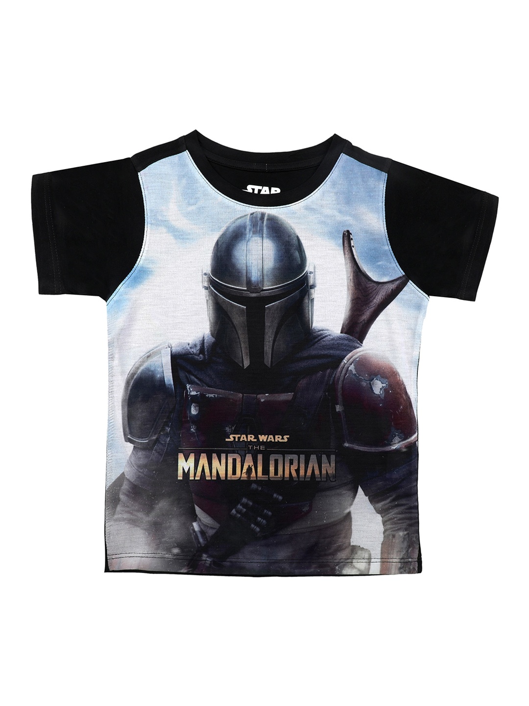 

Star Wars by Wear Your Mind Boys Grey Star Wars Printed Round Neck T-shirt