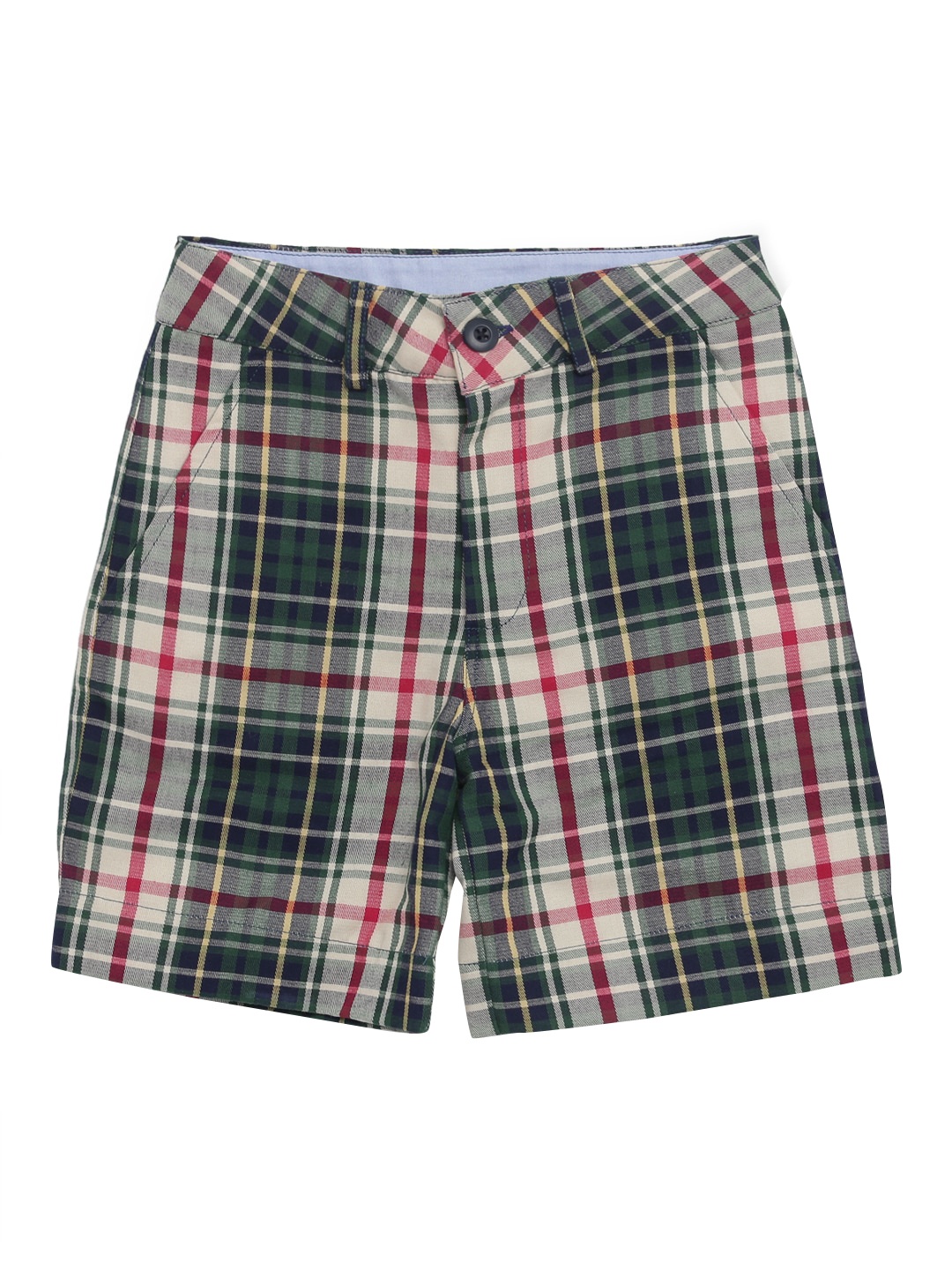

KIDKLO Boys Multicoloured Checked Regular Fit Regular Shorts, Multi
