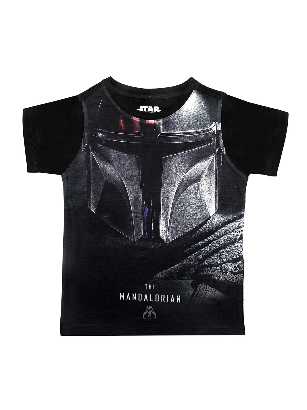 

Star Wars by Wear Your Mind Boys Black Star Wars Printed V-Neck T-shirt