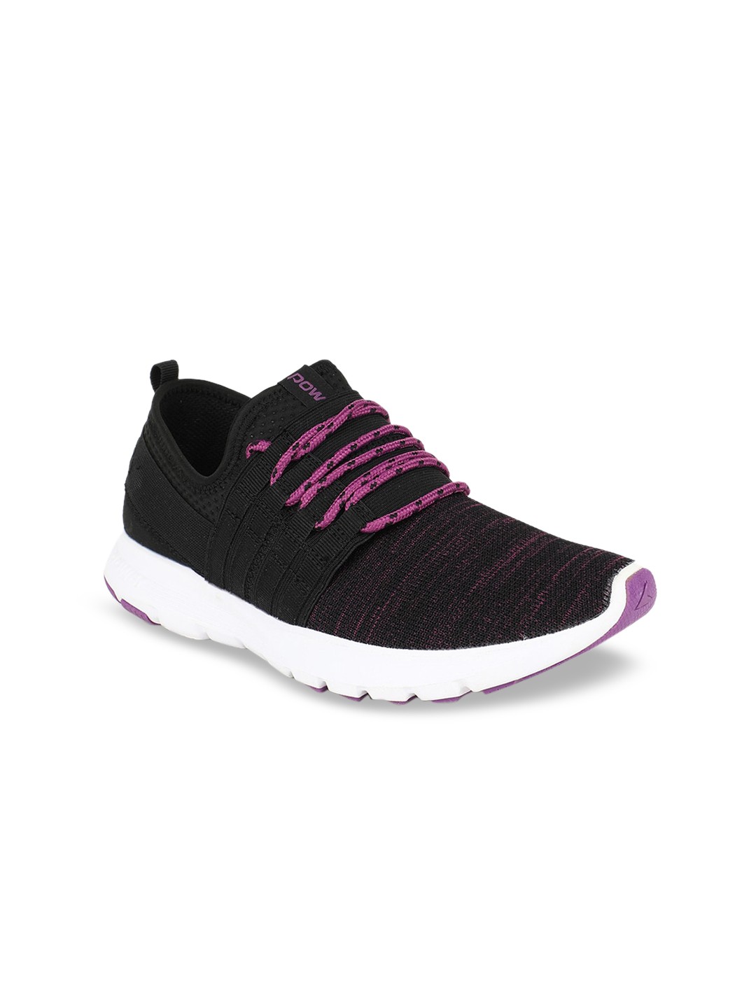 

Power Women Black & Purple Mesh Running Shoes