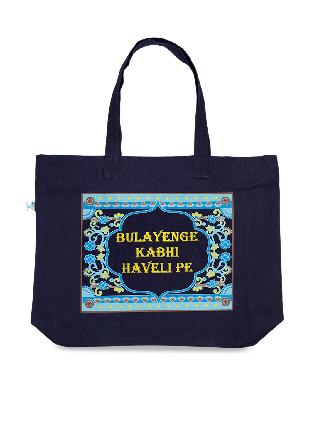 

Voylla Blue Printed Tote Bag
