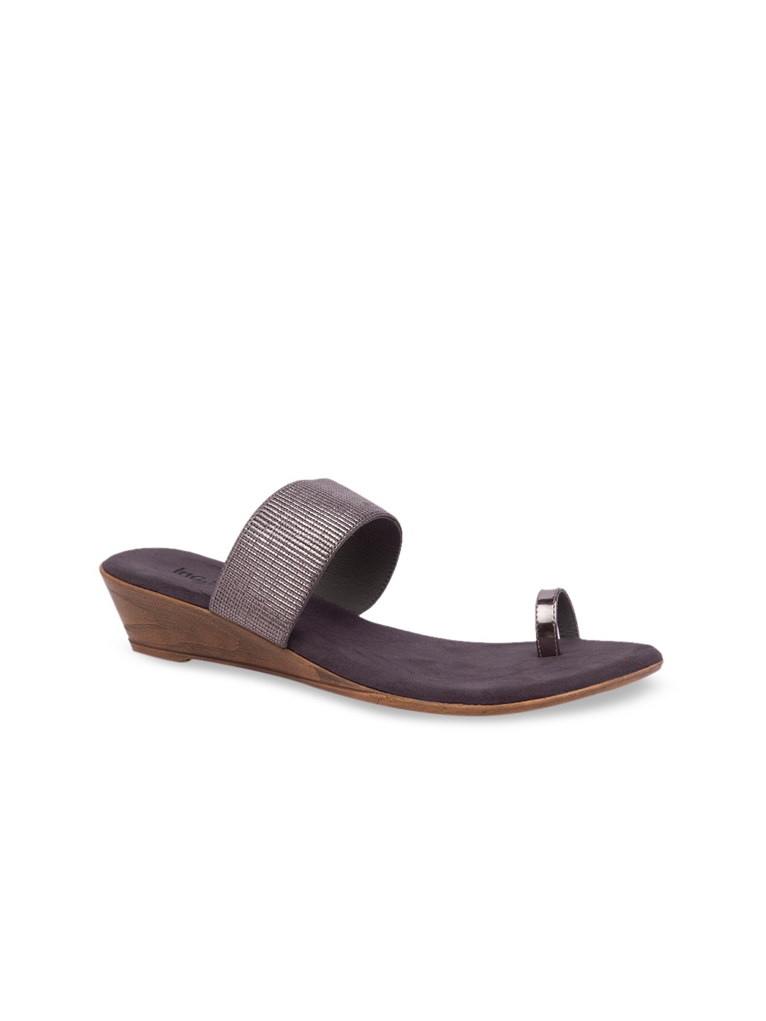 

Inc 5 Women Grey Embellished Wedges