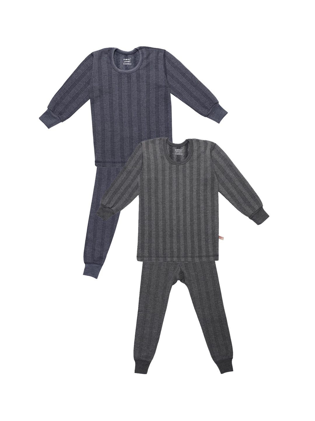 

MACK JONNEY Kids Pack Of 2 Knitted Thermal Set THSETRNFSCOM_G_N_02, Blue