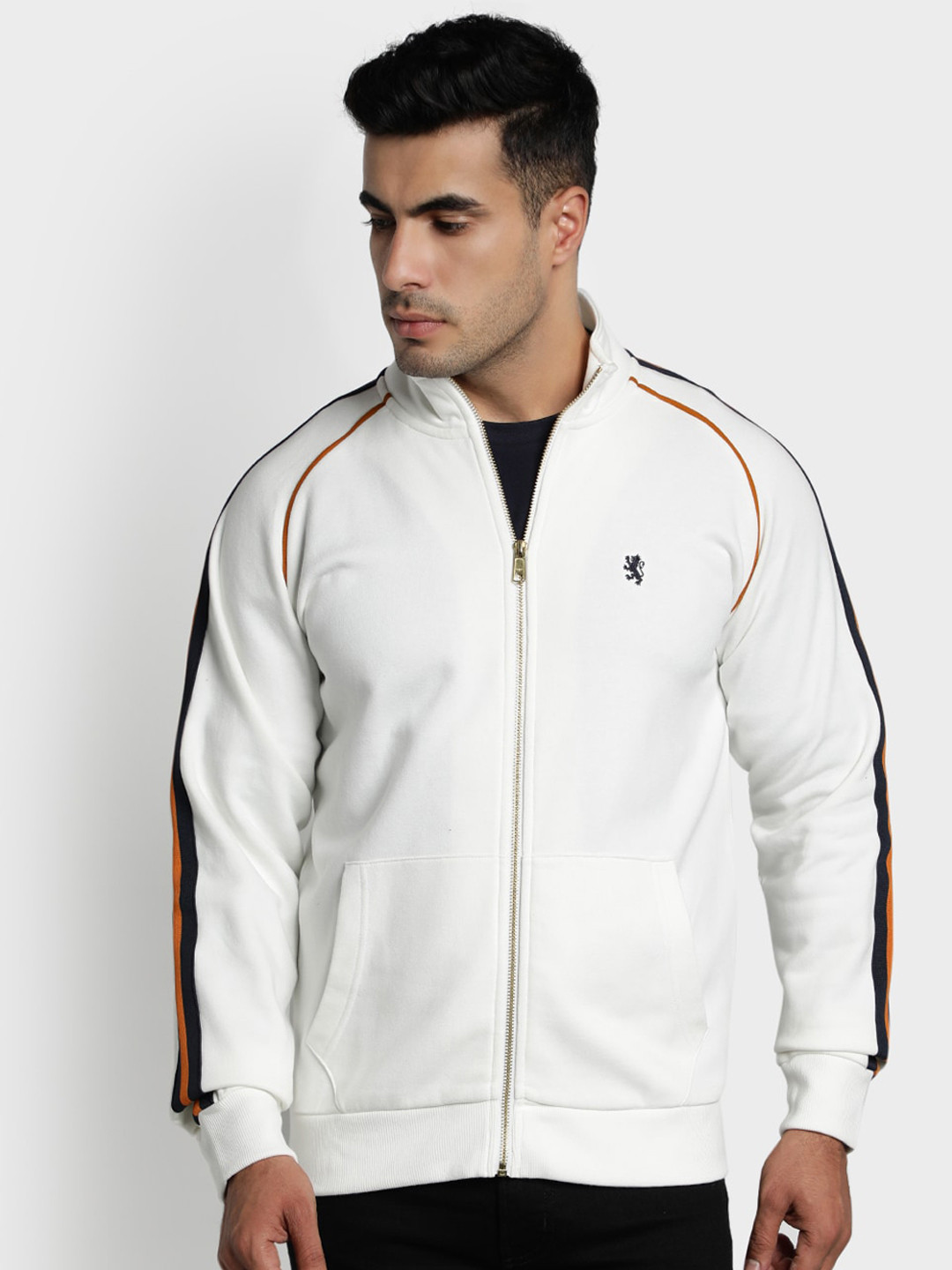 

Red Tape Men Off-White Solid Sweatshirt