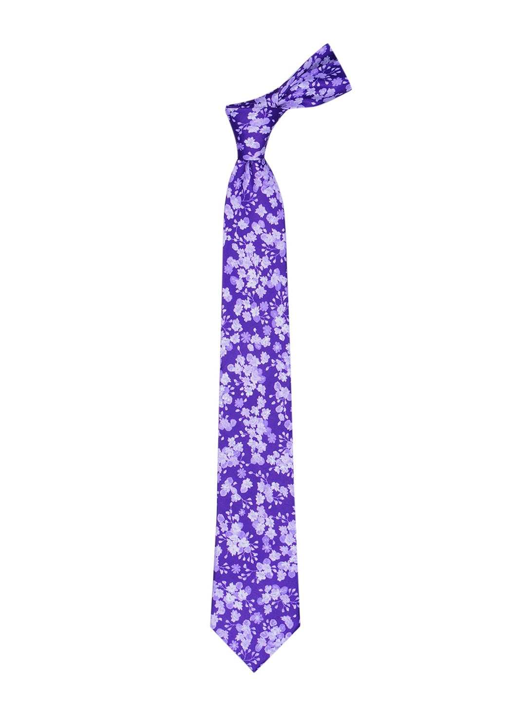 

Tossido Men Purple Floral Printed Necktie