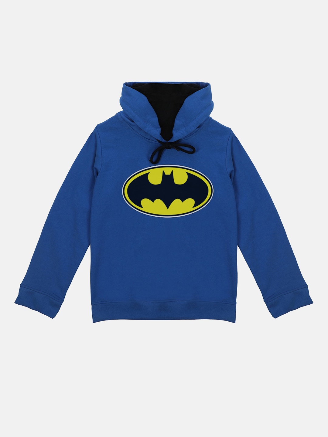 

Batman Boys Blue Batman Printed Hooded Sweatshirt With Attached Face Covering