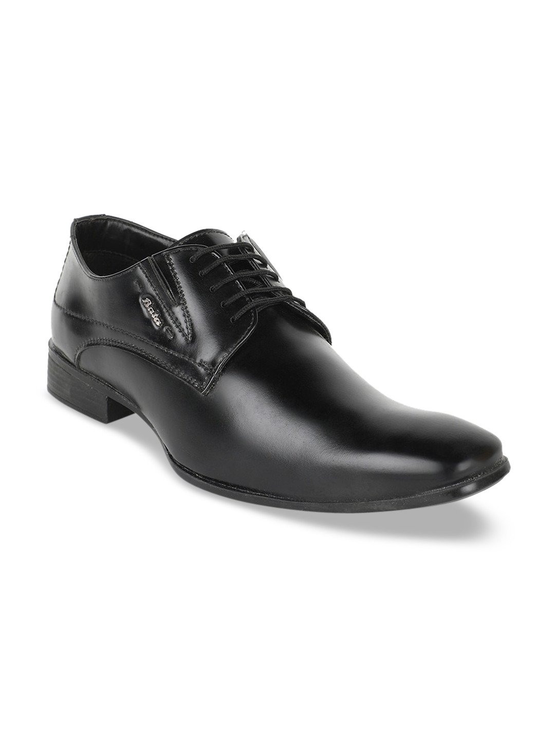 

Bata Men Black Solid Formal Derbys