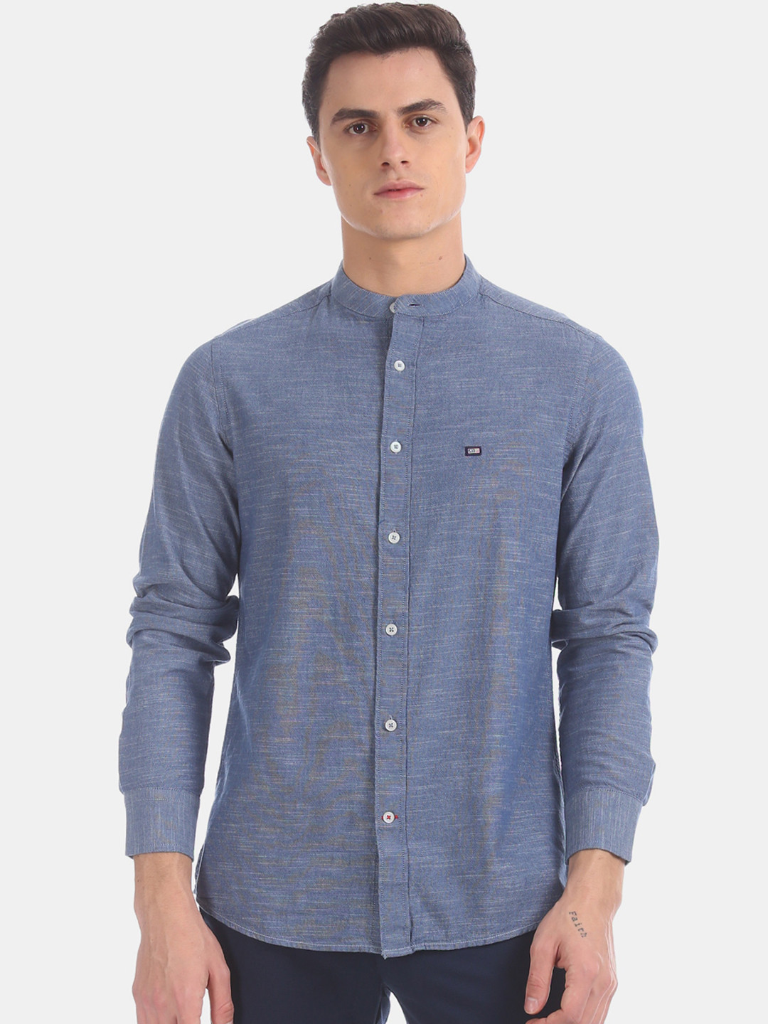 

Arrow Sport Men Blue Regular Fit Solid Casual Shirt
