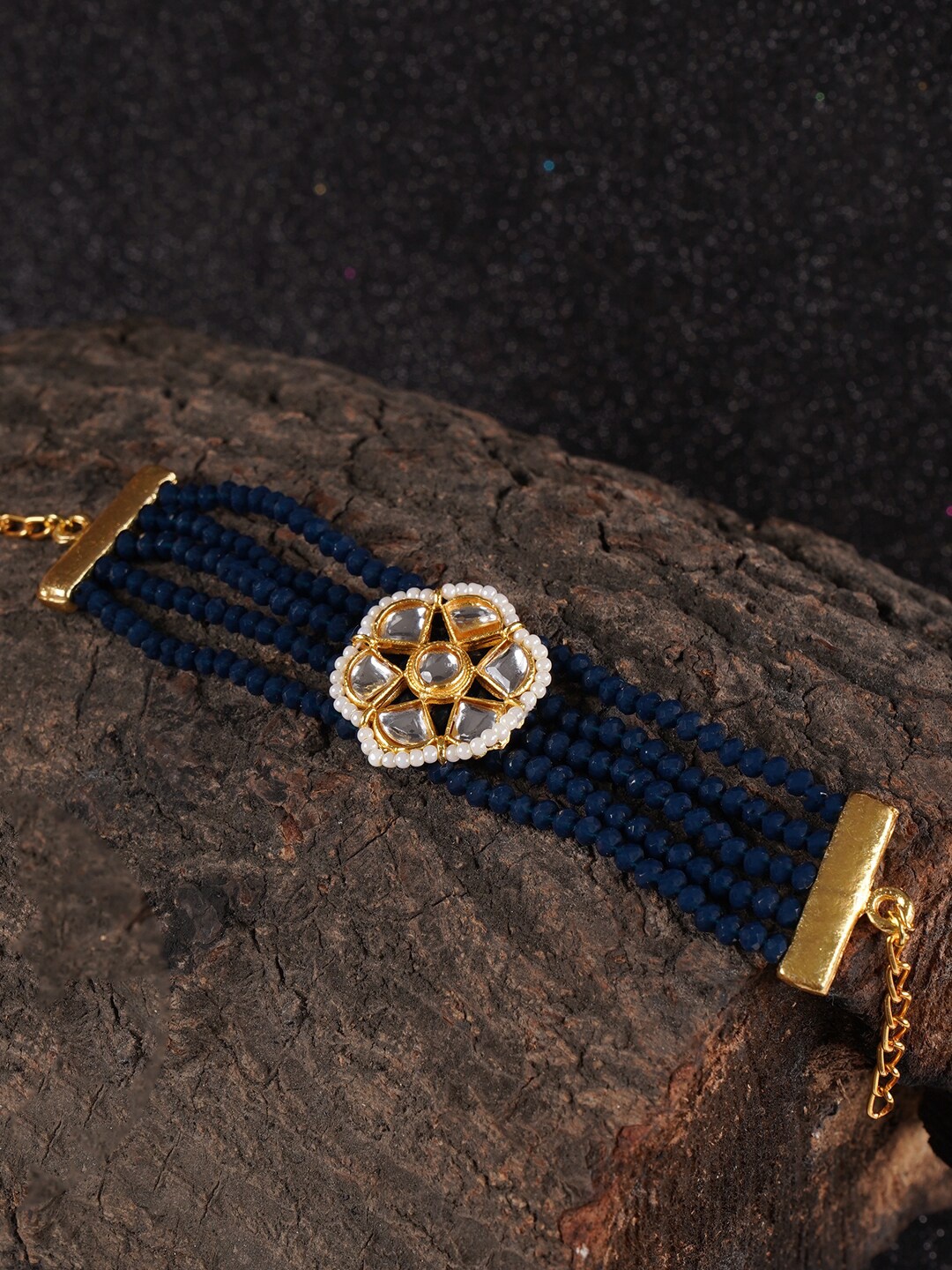 

Shoshaa Women Gold-Plated Handcrafted Wraparound Bracelets
