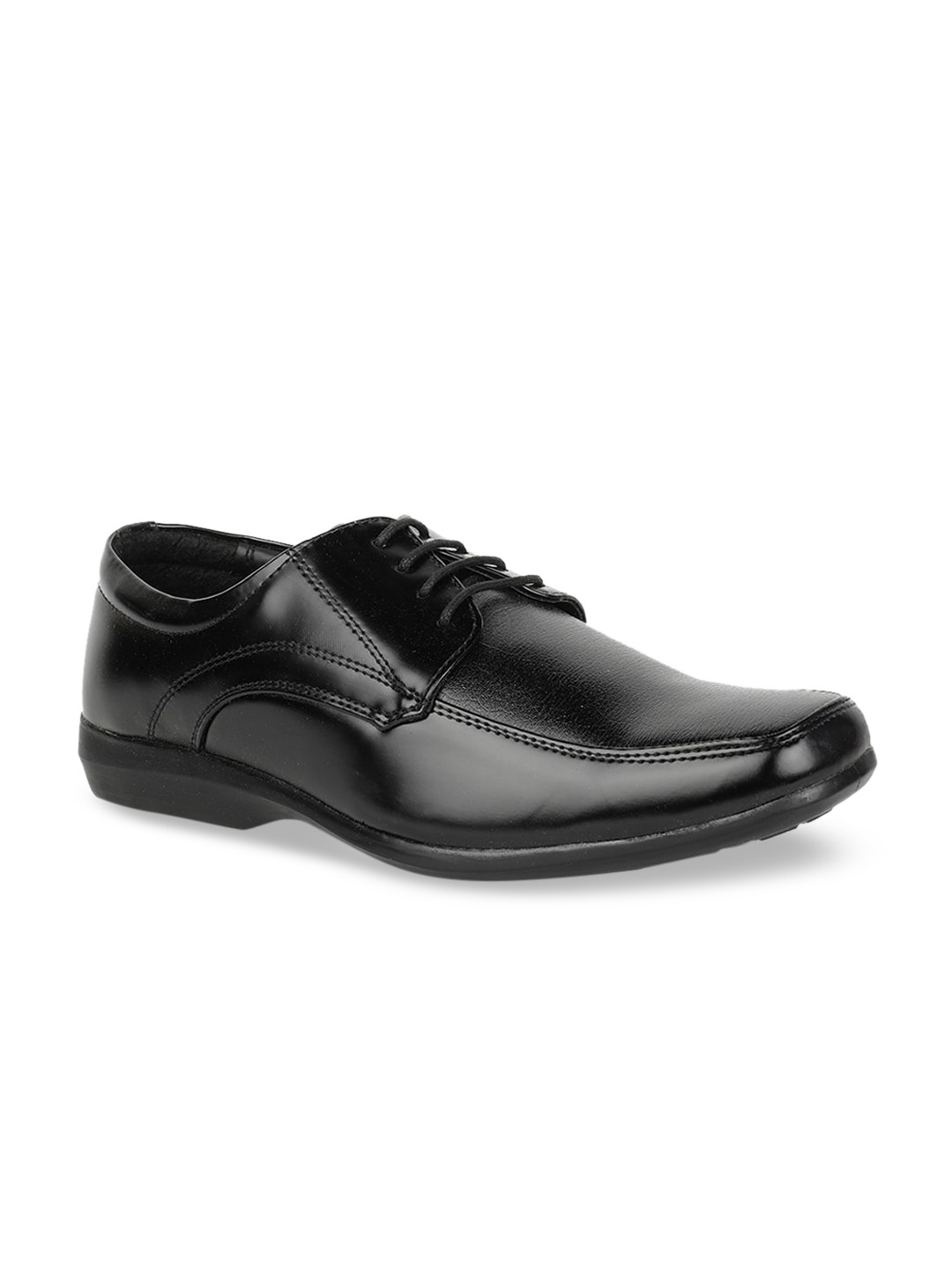 

Bata Men Black Solid Formal Derbys
