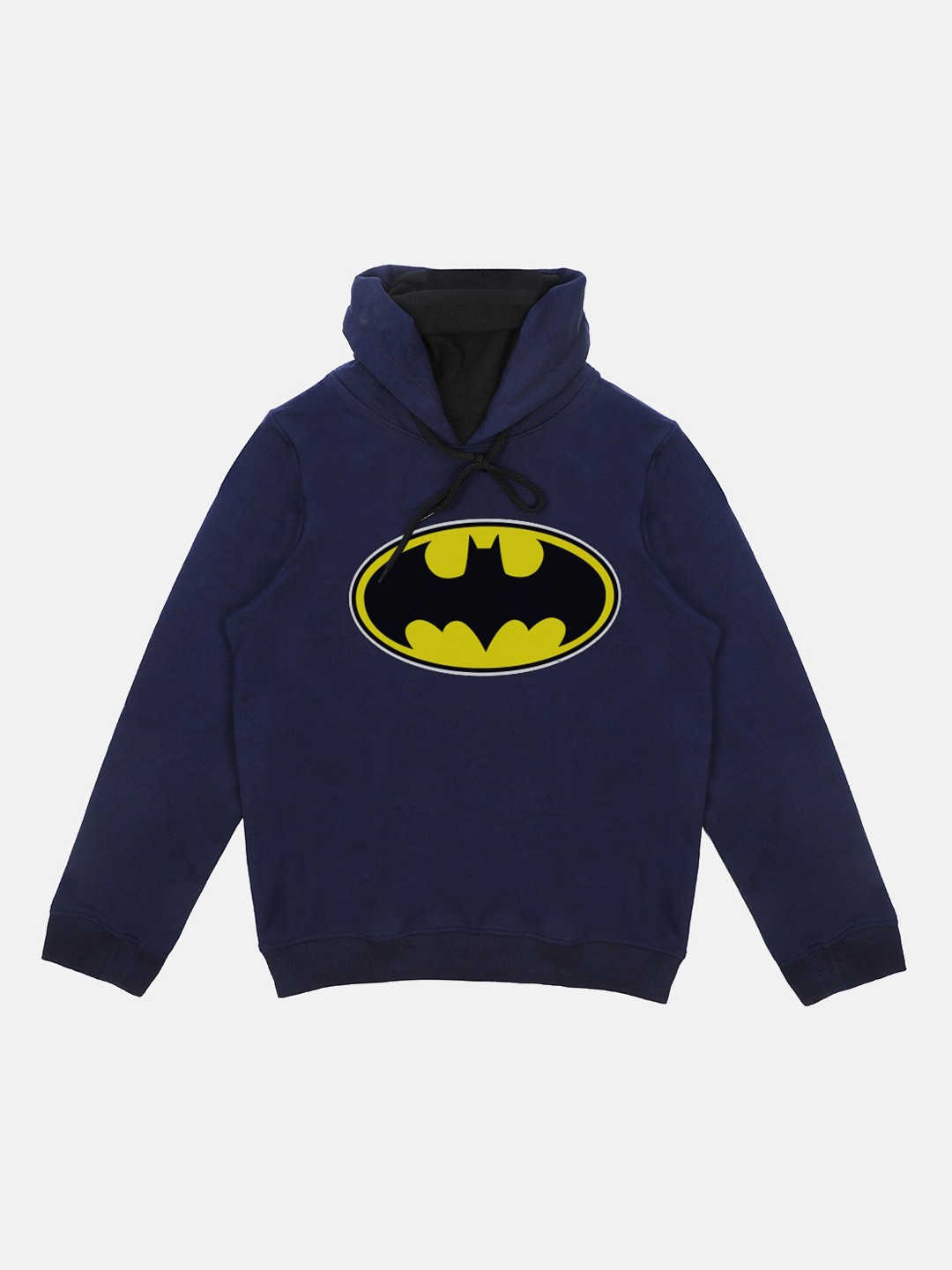 

Batman Boys Blue Printed Hooded Sweatshirt With Attached Face Covering