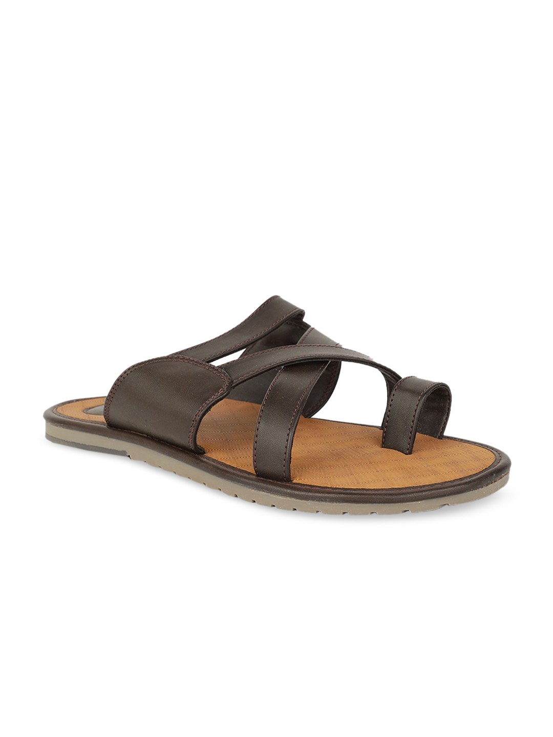 

Bata Men Brown Comfort Sandals