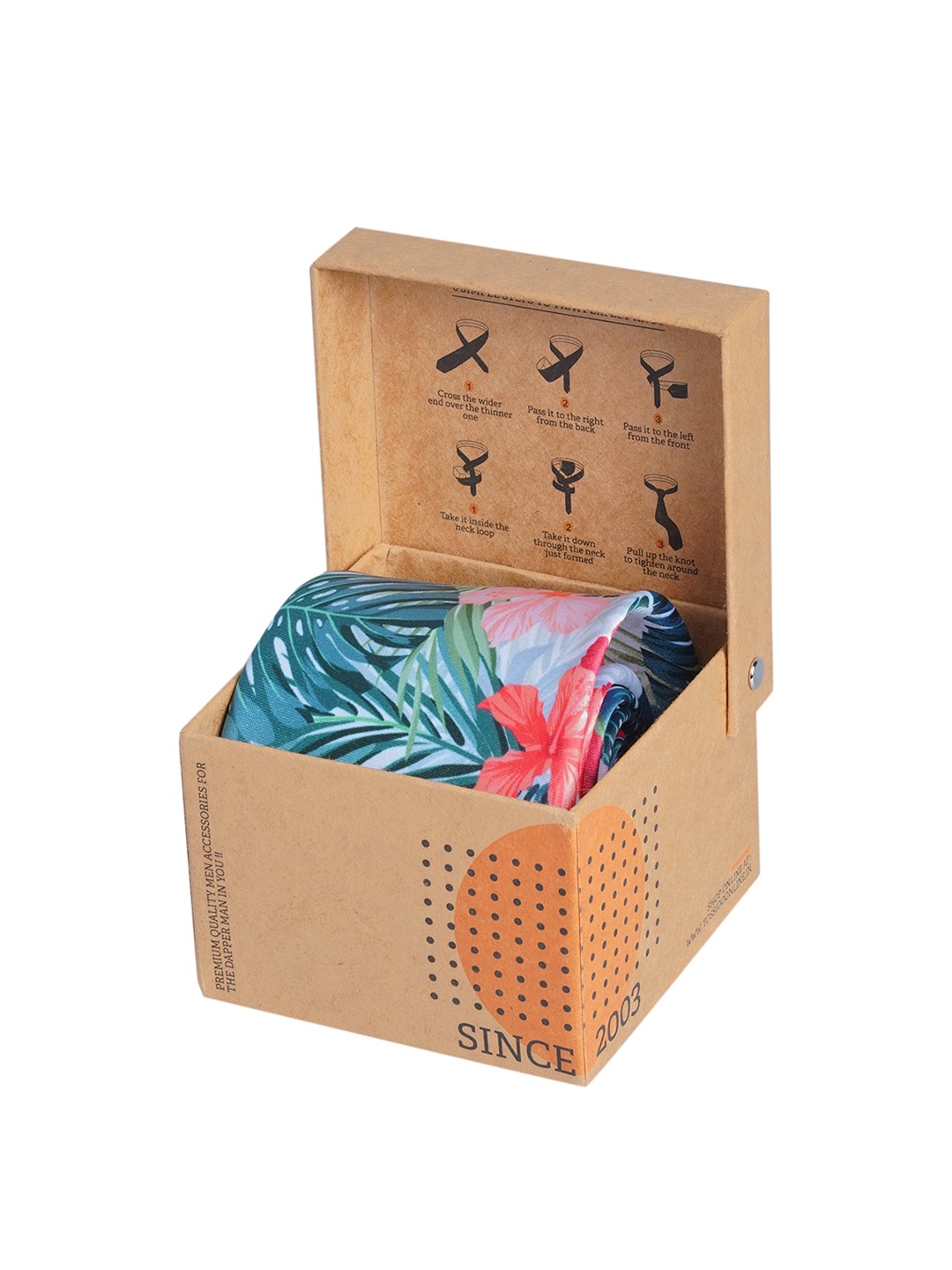 

Tossido Men Blue & Pink Printed Broad Tie