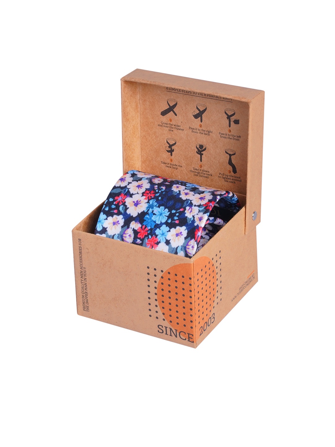 

Tossido Multicoloured Printed Broad Tie, Multi